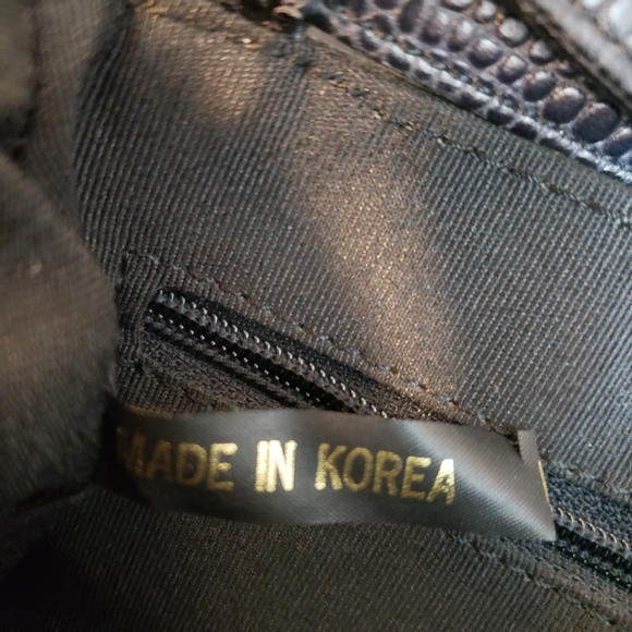 Black Suede Leather Purse Elegant Coctail Purse - Picture 7 of 8